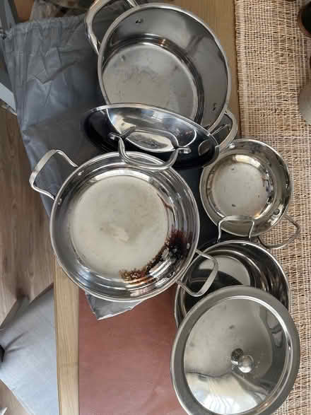 Photo of free Stainless steel pans (Whiteley PO15) #1