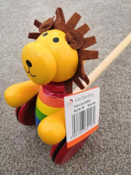 Photo of free New baby toy - push along lion (ME10) #1