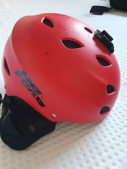 Photo of free red no fear skiing helmet size small (AB32) #4