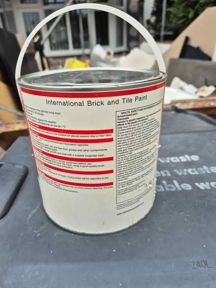 Photo of free Brick & Tile paint - Red 2.5l (TW3 Hounslow Central) #2