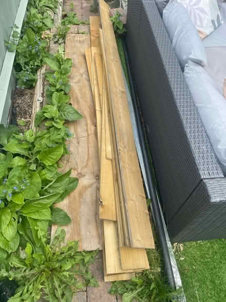 Photo of free 13 varying lengths of fence board (WR1 Lansdowne) #1