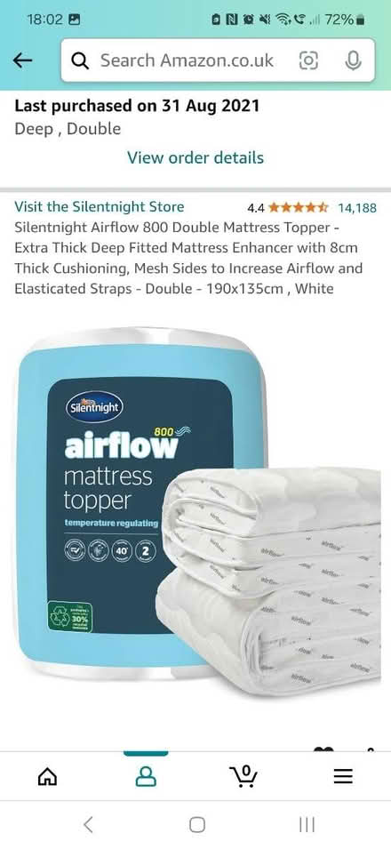Photo of free Airmax double matress topper (Brighton, BN2) #1