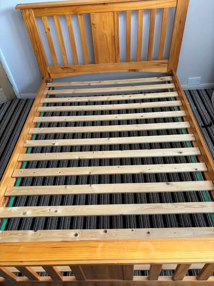 Photo of free Solid Pine Double Bed Frame (Thurrock RM17) #4