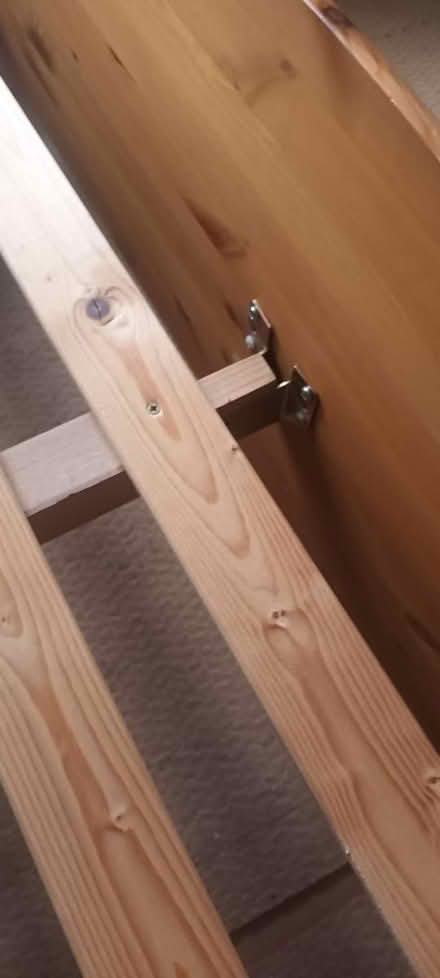 Photo of free Solid pine double bed (B62 Halesowen) #4