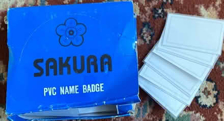Photo of free Box of 49 pvc name badges (Great Horton- BD7) #2