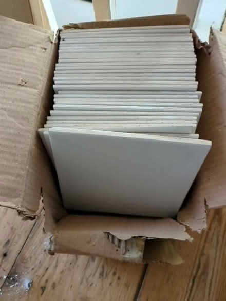 Photo of free Plain white square tiles (31) (Oxford OX2) #1