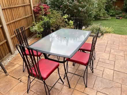 Photo of free Garden table with 6 chairs (Brickhill, Bedford) #1