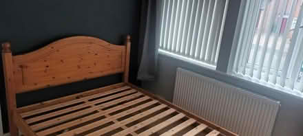 Photo of free Solid pine double bed (B62 Halesowen) #1