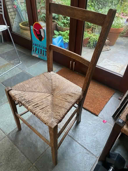 Photo of free Small chair. Needs re-rushing. (Askew Road W12) #1