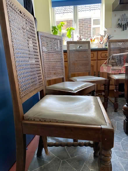 Photo of free Set of 4 wooden dining chairs (Hollingbury BN1) #4