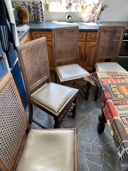 Photo of free Set of 4 wooden dining chairs (Hollingbury BN1) #1