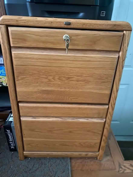 Photo of free Oak filing cabinet (Town of Kensington) #1