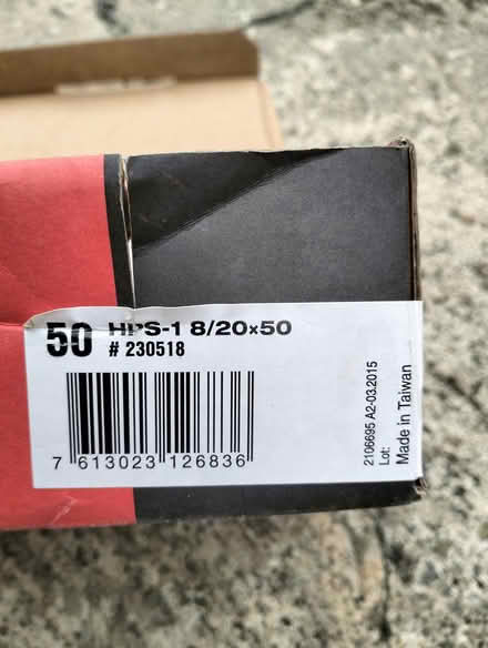 Photo of free Hilti wall plug fixings (Swindon SN2) #1