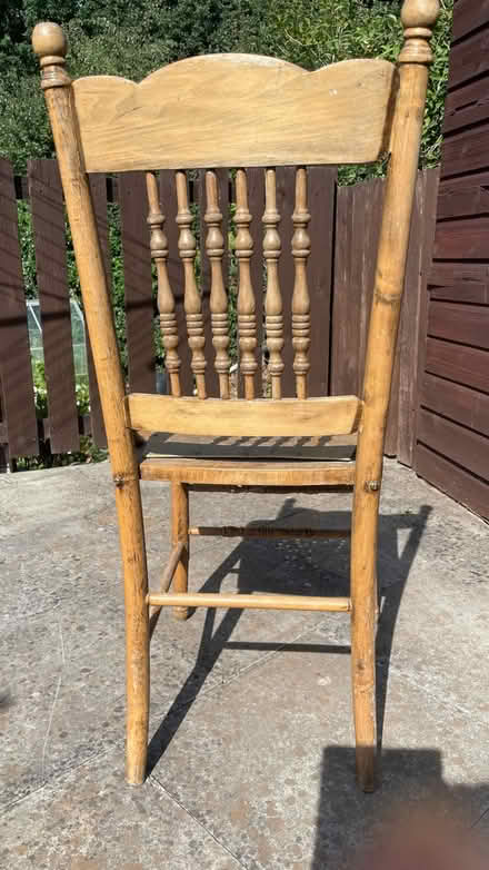 Photo of free Wooden chair (Leominster HR6) #3