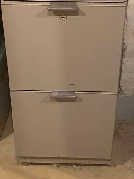 Photo of free 2 grey metal 2-drawer file cabinets (Ardmore) #1