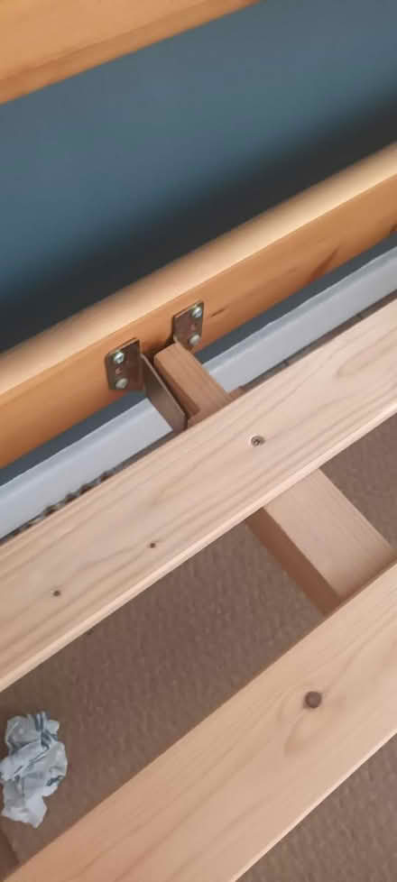 Photo of free Solid pine double bed (B62 Halesowen) #3