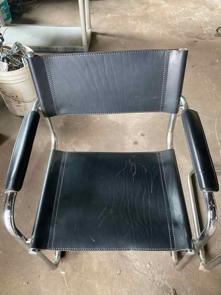 Photo of free 4 Vintage chrome & leather chairs (Yono brokerage services) #2
