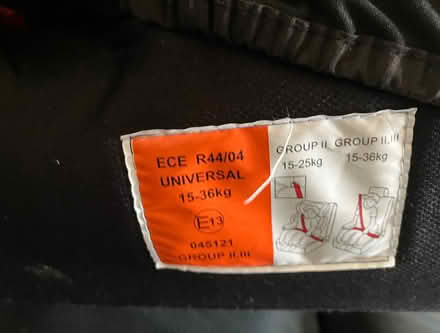 Photo of free Child Car seat (RG6) #2