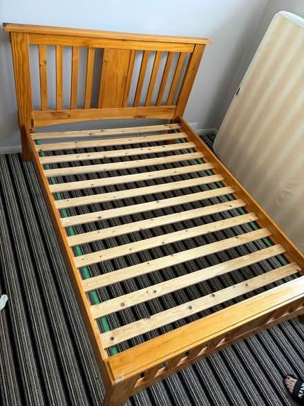 Photo of free Solid Pine Double Bed Frame (Thurrock RM17) #3
