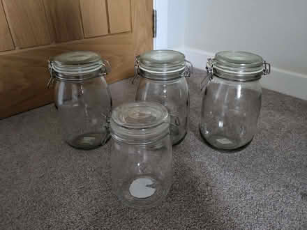 Photo of free Glass IKEA kilner style jars (Udny Station AB41) #1