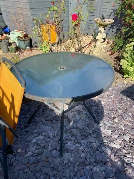 Photo of free Garden table and chair (Gloucester GL2) #1