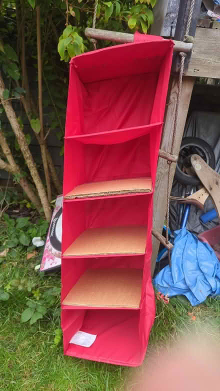 Photo of free IKEA hanging shelves for wardrobe (King George's Park: SW18 4) #1