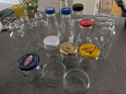 Photo of free Assortment of glass jars&bottles (GL4) #1