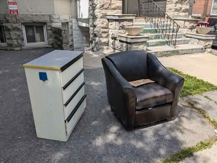 Photo of free Chair and Dresser on the street (Downtown Ottawa) #1