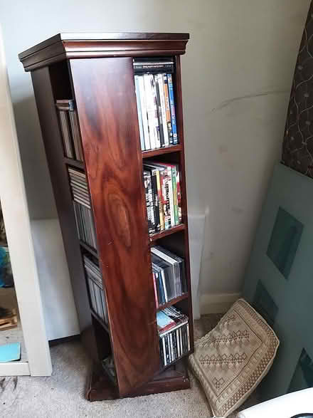 Photo of free Rotating CD/DVD tower (Woodley, RG5) #1