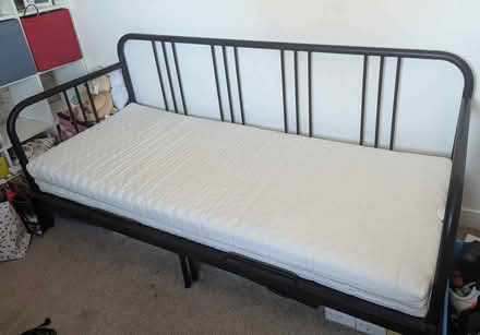 Photo of free Sofa bed frame (slides out into double) + mattress (Littledale S9) #1