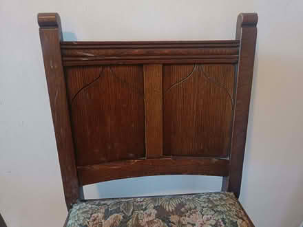 Photo of free Four hardwood dining chairs with tapestry seats (Uxbridge UB8) #2