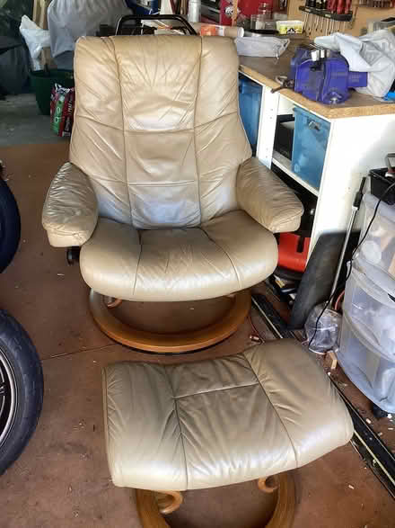 Photo of free Stressless chair and foot stool (Horndean) #2