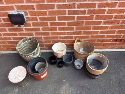 Photo of free Plant pots and one plant stand (Whiteley PO15) #1