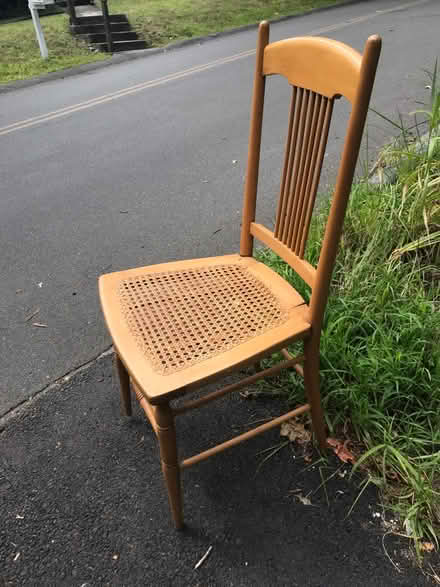 Photo of free Wooden chair (East Lexington) #1