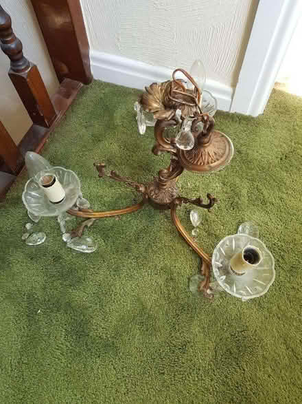 Photo of free Chandelier type lamp (2) (Noctorum CH43) #2