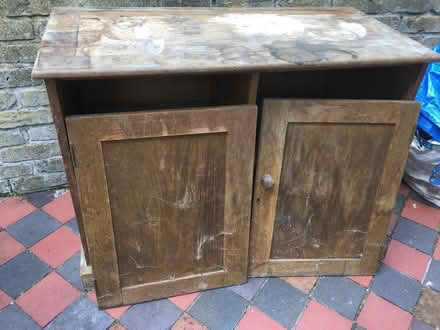 Photo of free Old wood cupboard (Stroud Green N4) #2