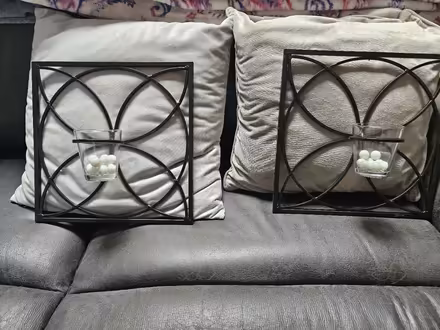 Photo of free Two Metal Wall Sconces (Springfield 19064) #1