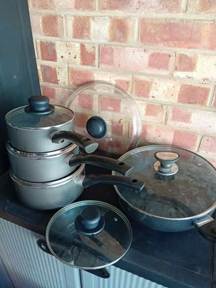 Photo of free Set of pans + wok with lids and spares (Eastbourne BN21) #1