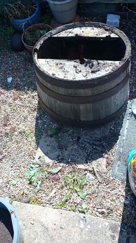 Photo of free Garden Barrel, Needs Bottom (CT11) #2