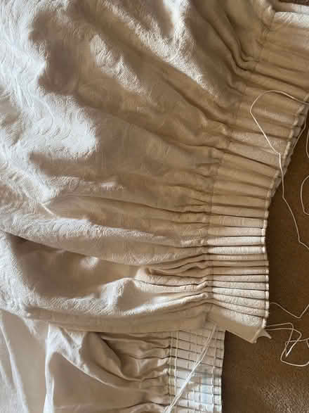 Photo of free Long cream curtains damask pattern (Stevenage SG1) #1
