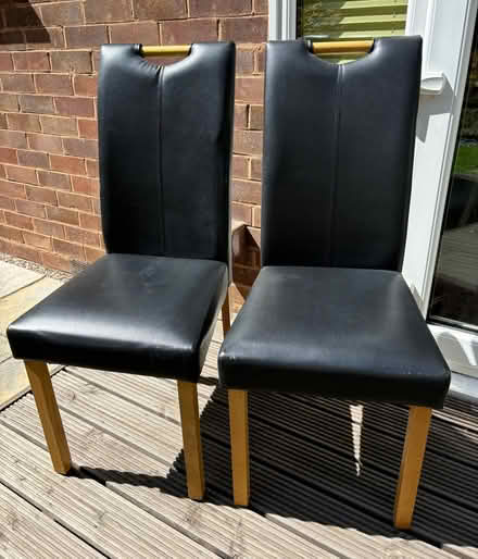 Photo of free 2 Leather Look Dining Chairs (Walsgrave CV2) #1
