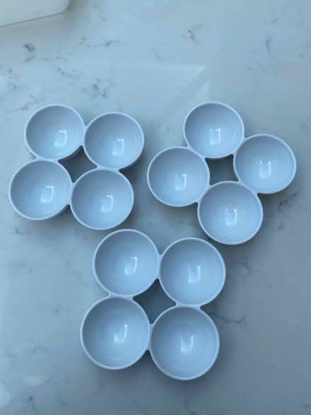 Photo of free 8 White egg holders for fridge (Witney OX28) #1