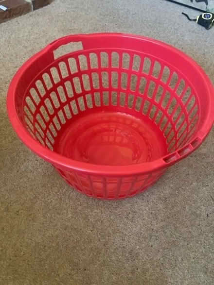 Photo of free Red plastic laundry basket (Witham CM8) #1