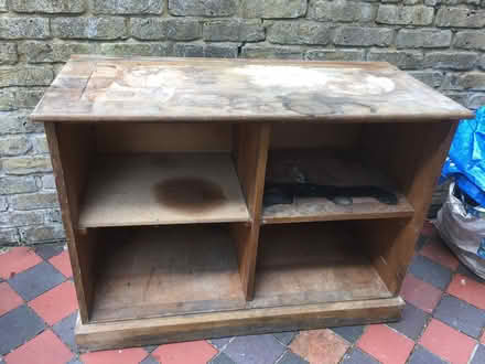 Photo of free Old wood cupboard (Stroud Green N4) #1
