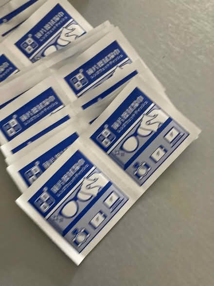 Photo of free Glasses cleaning wipes (Dickens heath B90) #2