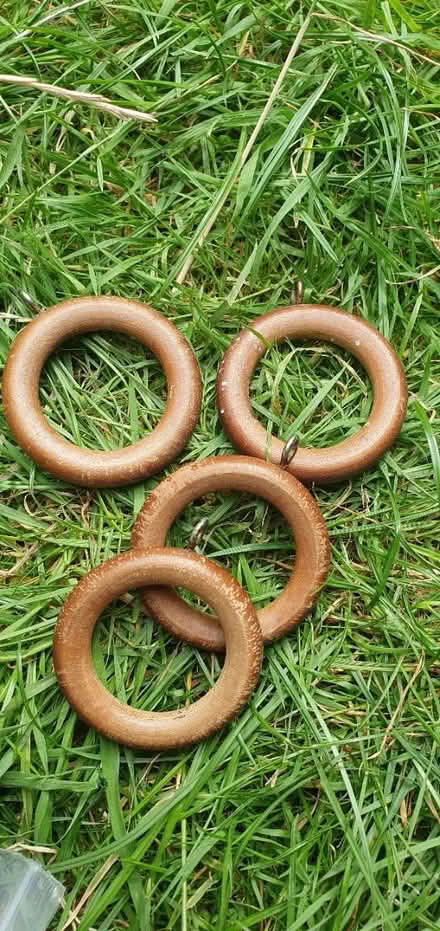 Photo of free 4 x wooden curtain rings (BS5) #1