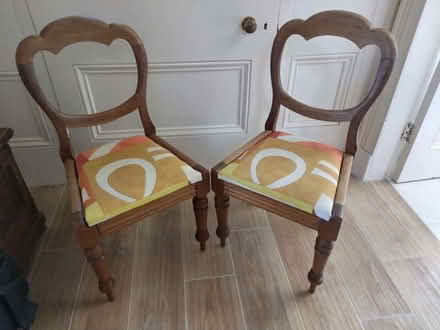 Photo of free Two dining chairs (Nooklands PR2) #4