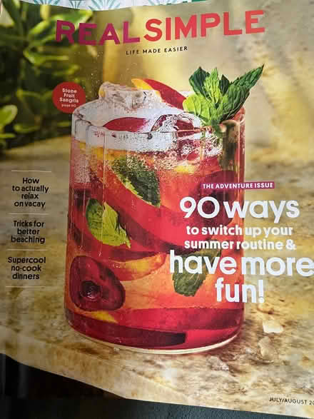 Photo of free 7 Real Simple Magazines (2023-2024) (Upper Black Eddy, PA 18972) #1