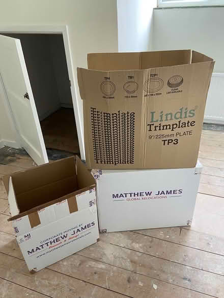 Photo of free Moving boxes and paper (Freshford, Bath) #1