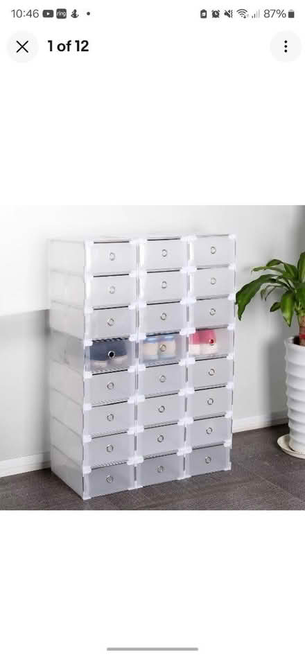 Photo of free Plastic shoe storage (B13) #1